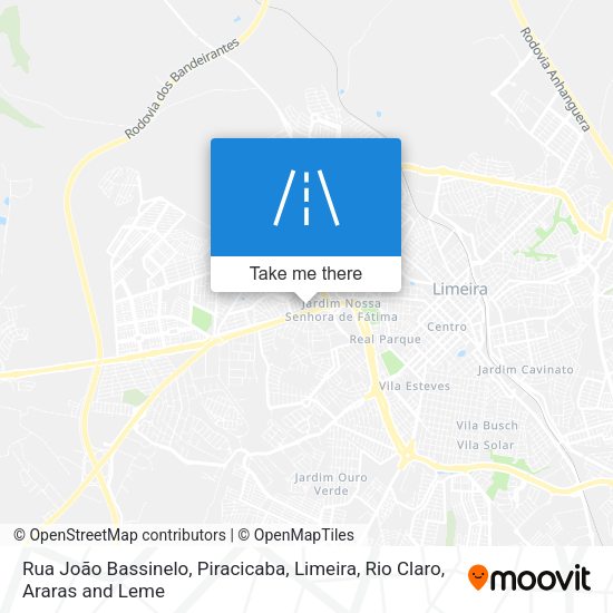 Rua João Bassinelo map