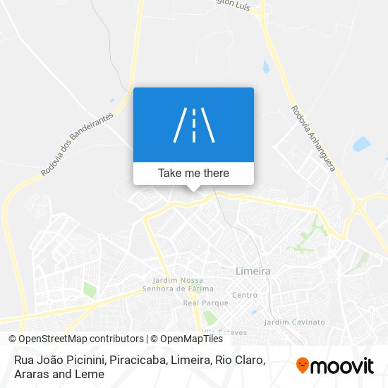 Rua João Picinini map