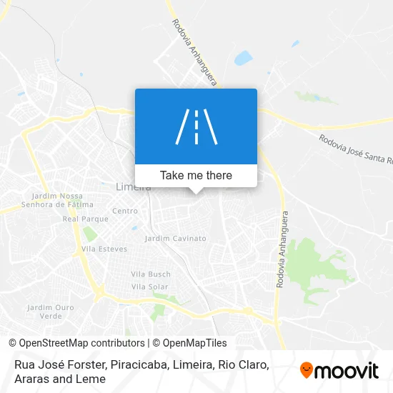 Rua José Forster map