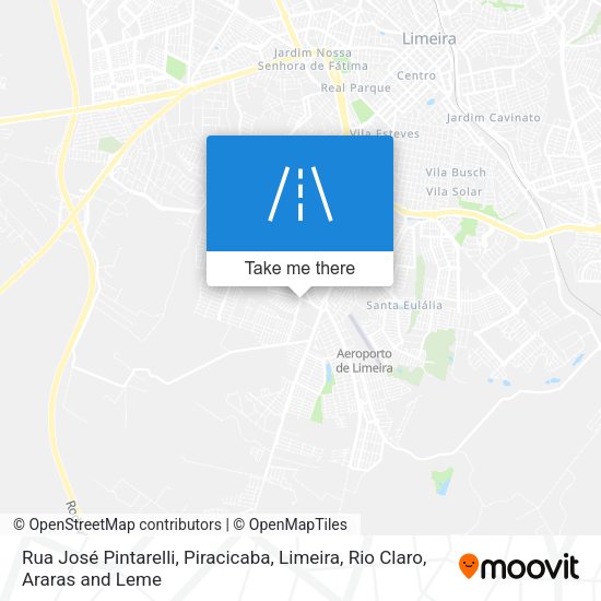 Rua José Pintarelli map