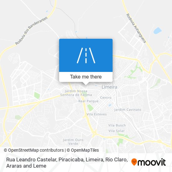 Mapa Rua Leandro Castelar