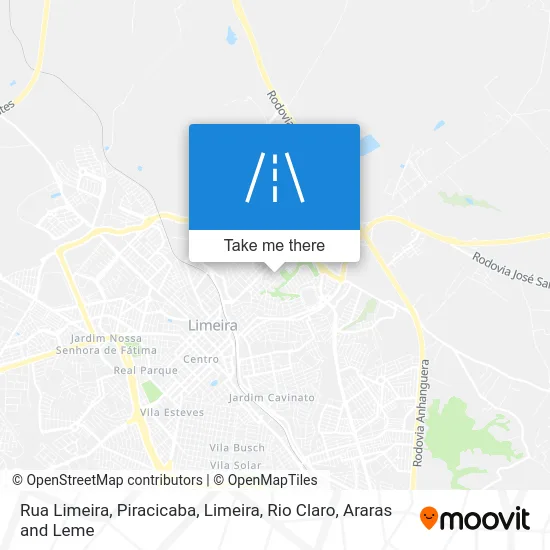 Rua Limeira map