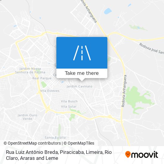 Rua Luiz Antônio Breda map