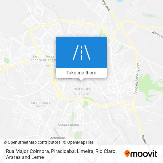 Rua Major Coimbra map