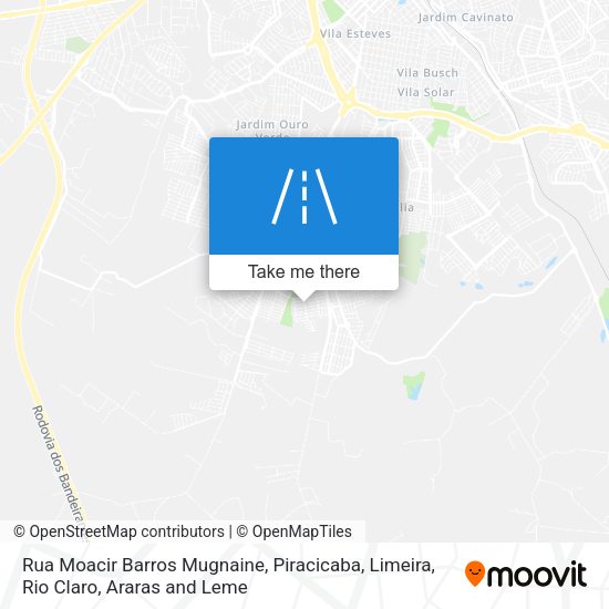 Rua Moacir Barros Mugnaine map