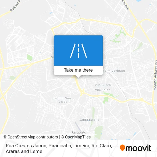 Rua Orestes Jacon map