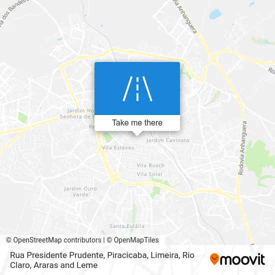 Rua Presidente Prudente map