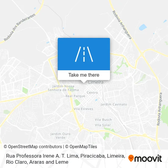 Rua Professora Irene A. T. Lima map