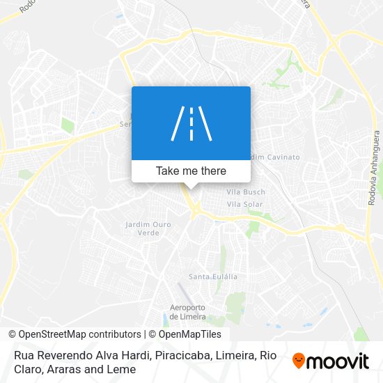 Rua Reverendo Alva Hardi map