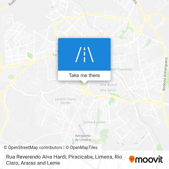 Rua Reverendo Alva Hardi map