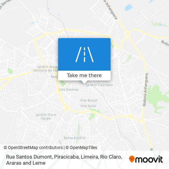 Mapa Rua Santos Dumont
