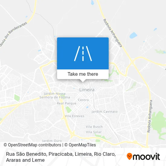 Rua São Benedito map