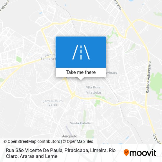 Rua São Vicente De Paula map