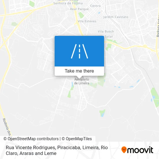 Rua Vicente Rodrigues map