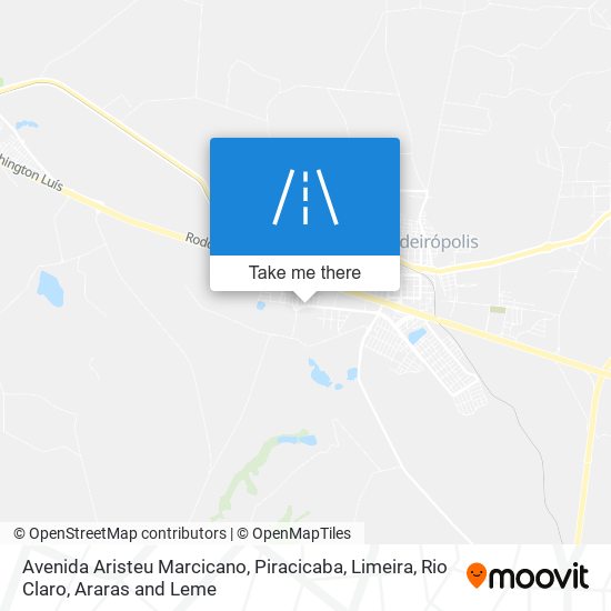 Mapa Avenida Aristeu Marcicano