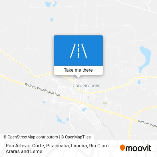 Rua Artevor Corte map