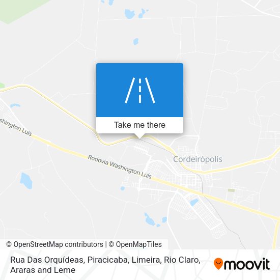 Rua Das Orquídeas map