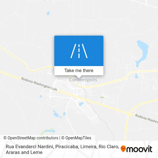 Rua Evanderci Nardini map