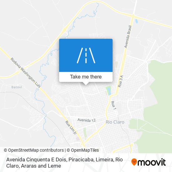 Mapa Avenida Cinquenta E Dois