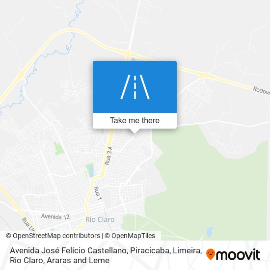 Mapa Avenida José Felício Castellano