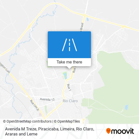 Avenida M Treze map