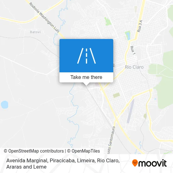 Avenida Marginal map