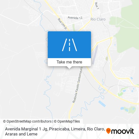 Mapa Avenida Marginal 1 Jg