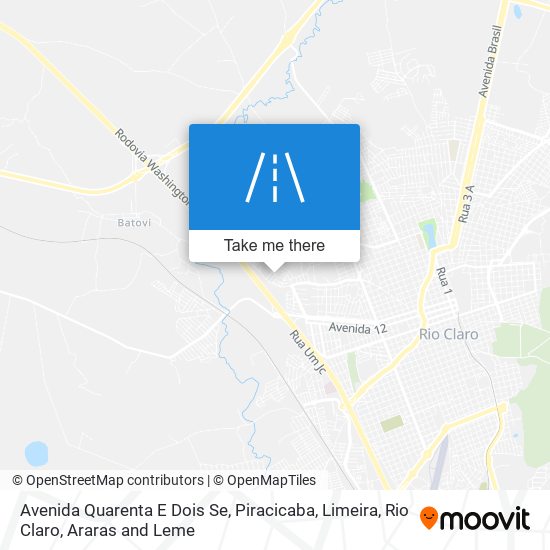 Mapa Avenida Quarenta E Dois Se