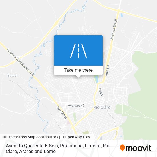 Mapa Avenida Quarenta E Seis