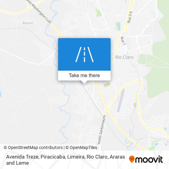 Mapa Avenida Treze