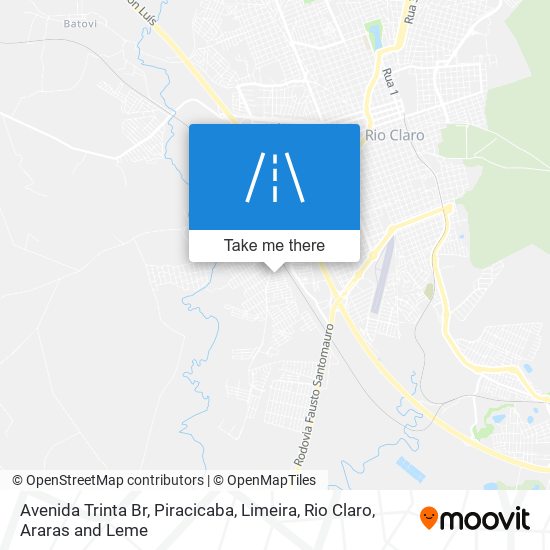 Mapa Avenida Trinta Br