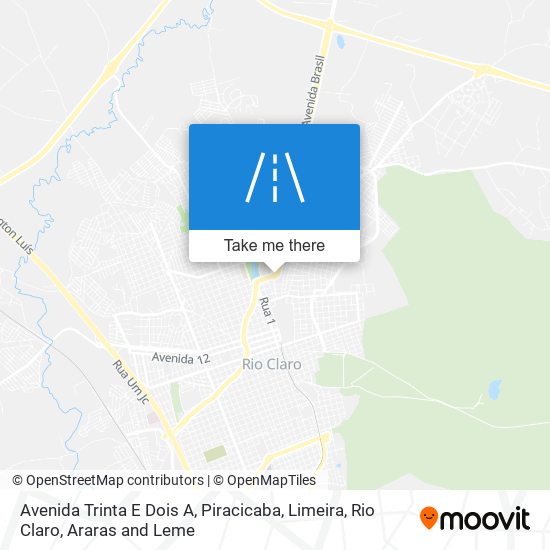 Mapa Avenida Trinta E Dois A