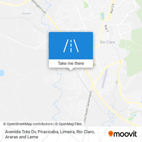 Mapa Avenida Três Dv