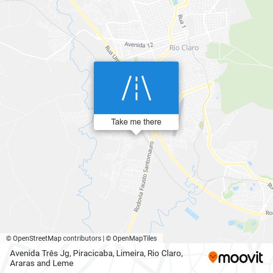 Mapa Avenida Três Jg