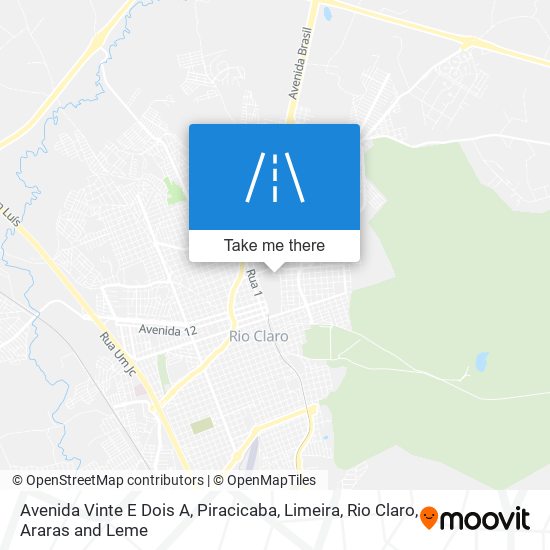 Mapa Avenida Vinte E Dois A