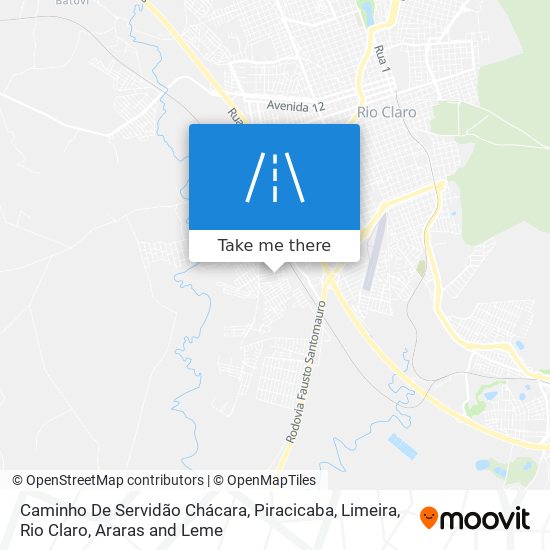 Caminho De Servidão Chácara map