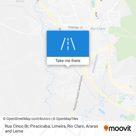 Mapa Rua Cinco Br