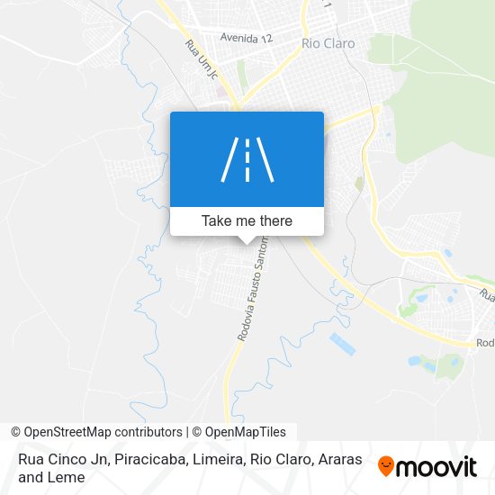 Rua Cinco Jn map