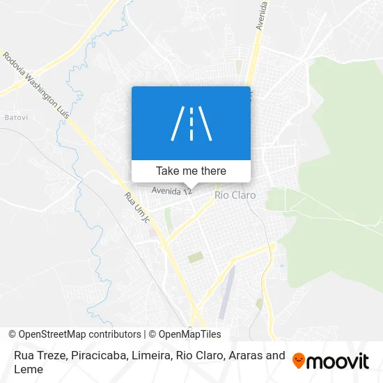 Rua Treze map