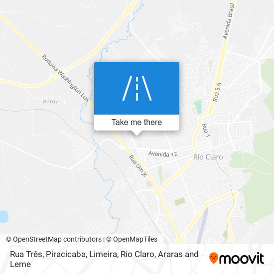 Mapa Rua Três