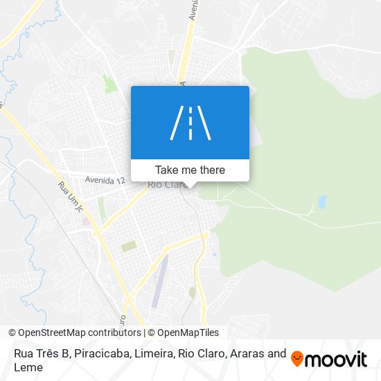 Rua Três B map