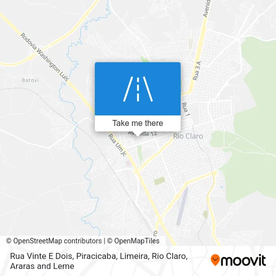 Rua Vinte E Dois map