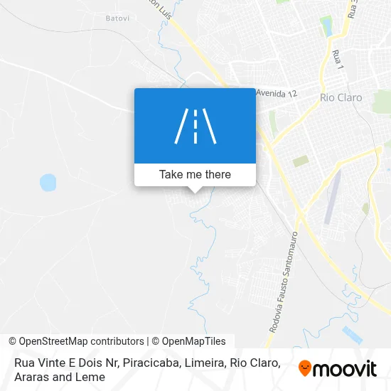 Rua Vinte E Dois Nr map