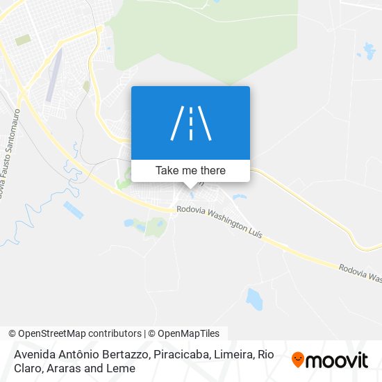 Mapa Avenida Antônio Bertazzo