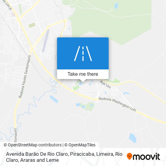 Mapa Avenida Barão De Rio Claro