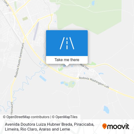 Avenida Doutora Luiza Hubner Breda map