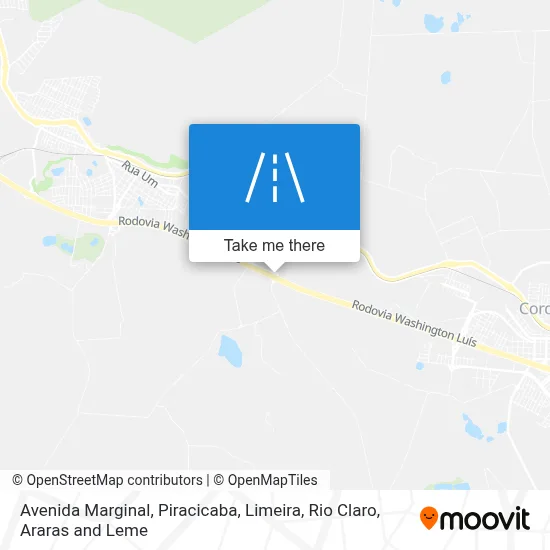 Avenida Marginal map