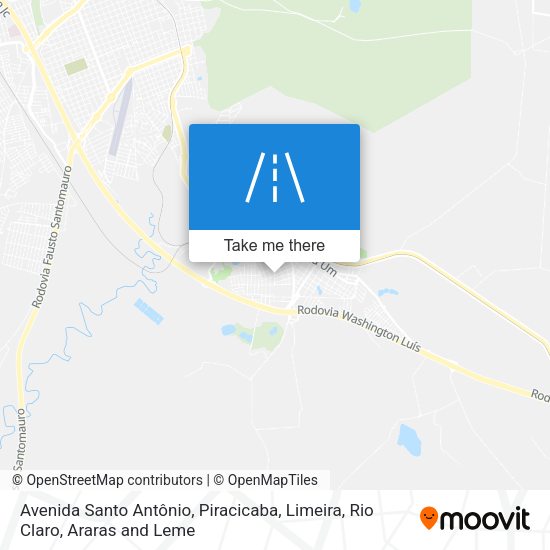 Avenida Santo Antônio map
