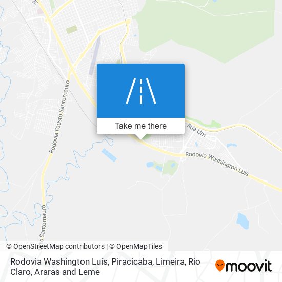 Mapa Rodovia Washington Luís