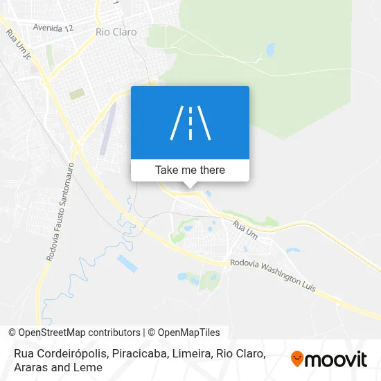Rua Cordeirópolis map